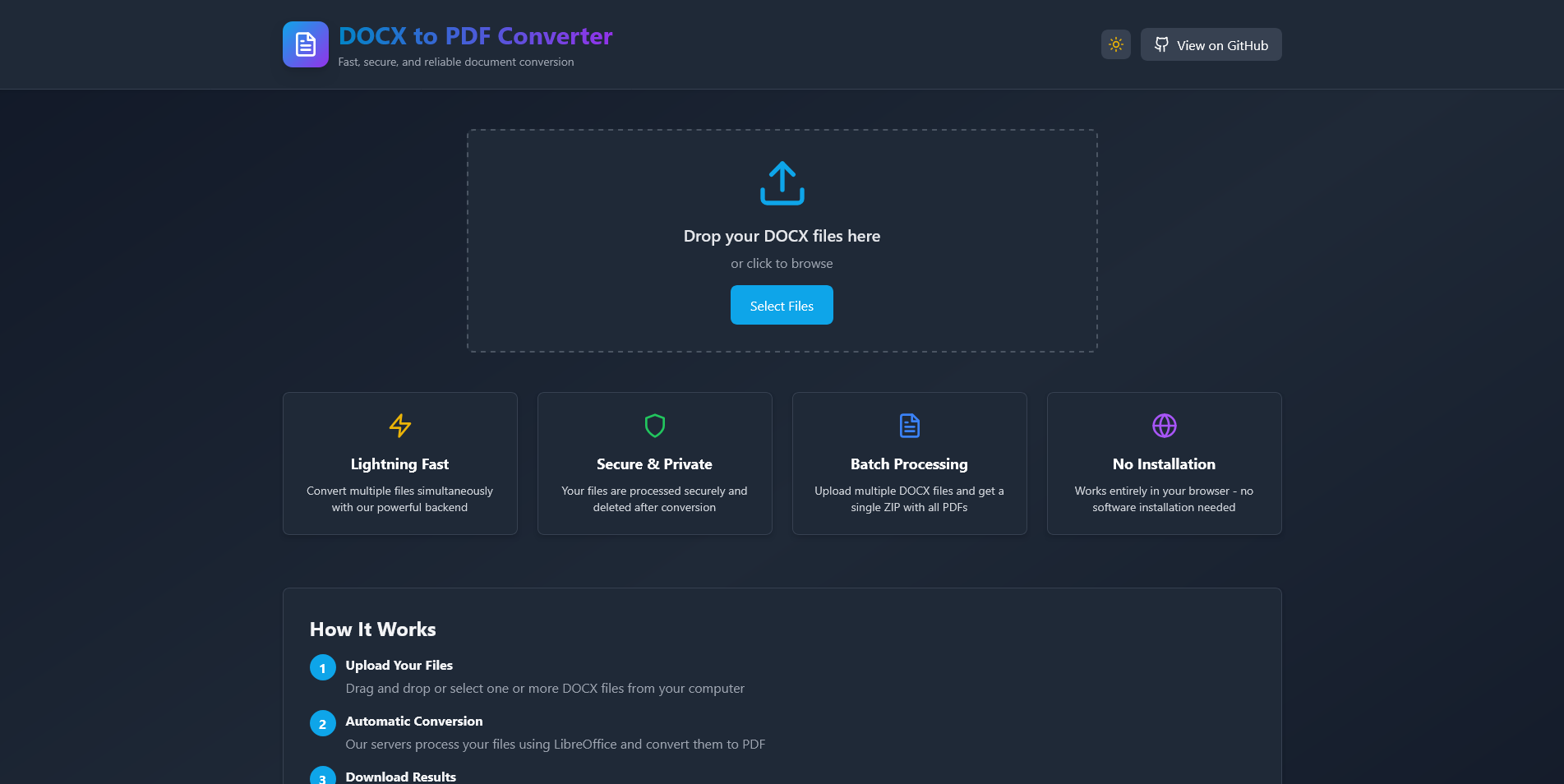 Docx to PDF Converter API